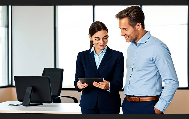 감정평가사의 팀워크와 협업 - **Teamwork & Communication:** "Diverse team of real estate appraisers collaborating around a table r...
