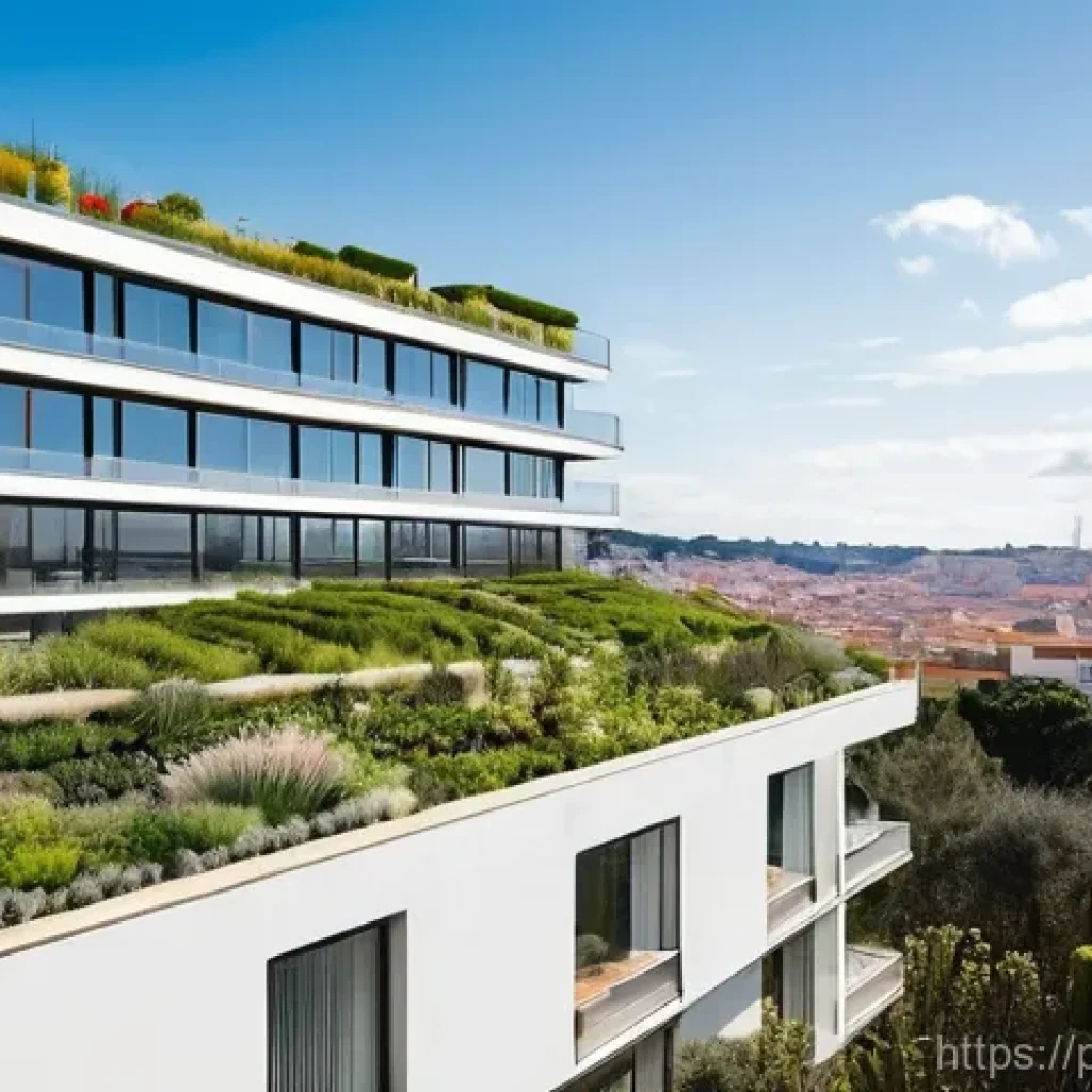 감정평가사의 부동산 투자 전략 - **Prompt:** A futuristic, eco-friendly residential complex in a vibrant Portuguese city like Lisbon,...