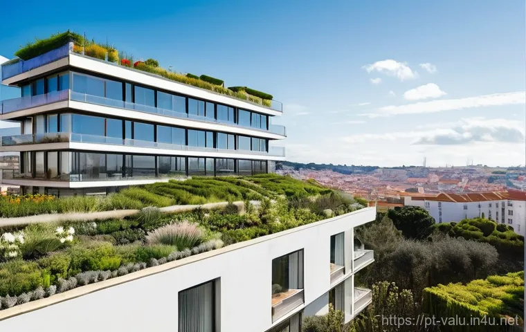 감정평가사의 부동산 투자 전략 - **Prompt:** A futuristic, eco-friendly residential complex in a vibrant Portuguese city like Lisbon,...