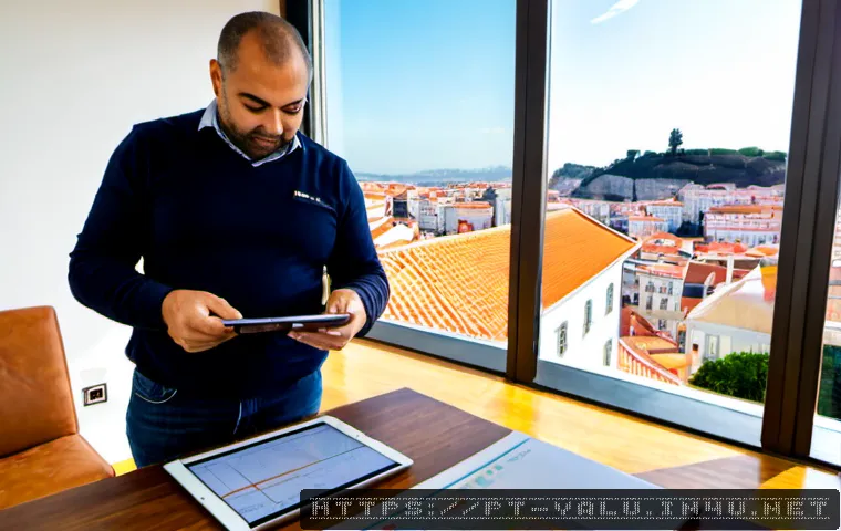 Home 17 감정평가사의 부동산 유형별 평가 기술 - Photorealistic real estate appraiser evaluating a modern Lisbon apartment, professionally dressed ex...